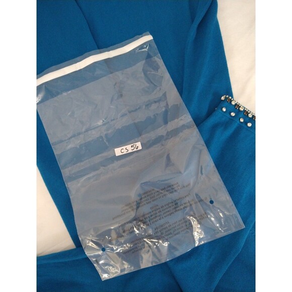 The Limited 3X Beaded Blue top NWT Flaw Snags *See Pics Dressy Cocktail Party - Picture 14 of 14